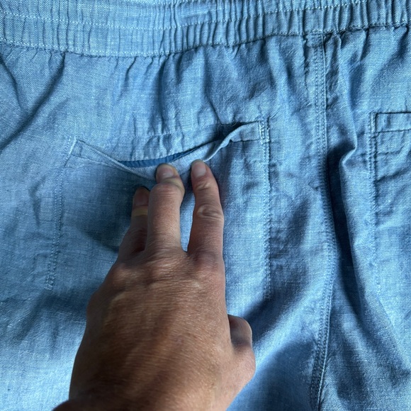 Women's Blue Casual Pants - Picture 15 of 15